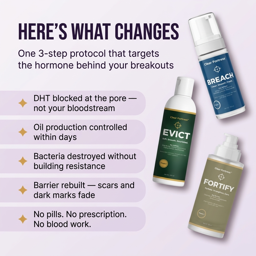 THE CLEAR FORTRESS™ - 3-Phase Acne Defense System
