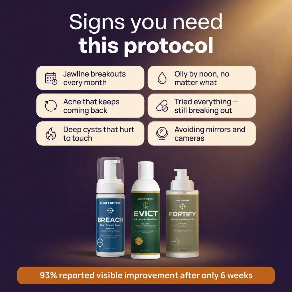 THE CLEAR FORTRESS™ - 3-Phase Acne Defense System